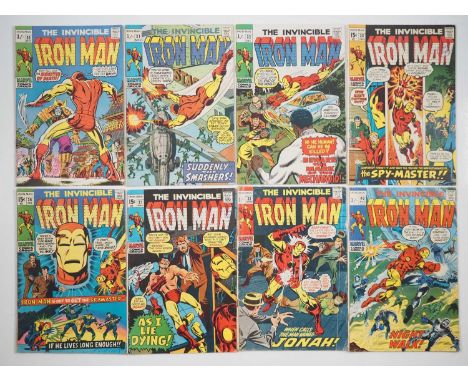 IRON MAN #30, 31, 32, 33, 34, 37, 38, 40 (8 in Lot) - (1970/1971 - MARVEL - UK &amp; US Cover Price) - Includes the first app