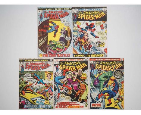 AMAZING SPIDER-MAN #115, 116, 117, 118, 120 - (5 in Lot) - (1972/1973 - MARVEL - UK Price Variant) - Includes the classic bat