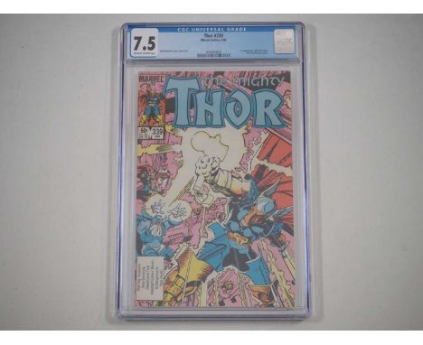 THOR #339 (1984 - MARVEL) - GRADED 7.5 (VFN-) by CGC - First appearance and origin of Beta Ray Bill's hammer, Stormbreaker - 