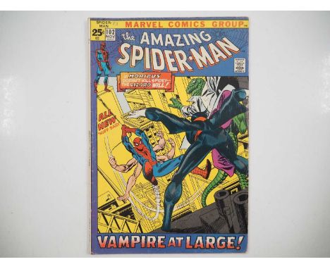 AMAZING SPIDER-MAN #102 - (1971 - MARVEL) - Second appearance and Origin of Morbius + Lizard appearance - Gil Kane Cover &amp