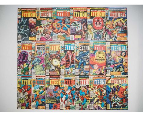 ETERNALS #1, 2, 3, 4, 5, 6, 7, 8, 9, 10, 11, 12, 13,14, 15, 16, 17, 18, 19 + ANNUAL #1 - (20 in Lot) - (1975/77 - MARVEL - US