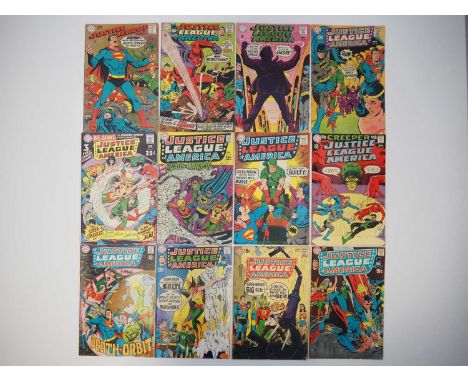 JUSTICE LEAGUE OF AMERICA #63, 64, 65, 66, 67, 68, 69, 70, 71, 72, 73, 74 (12 in Lot) - (1968/1969 - DC) Includes the first a