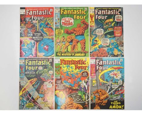 FANTASTIC FOUR #106, 107, 108, 109, 110, 111 (6 in Lot) - (1971 - MARVEL - UK Price Variant) - Includes the first appearance 