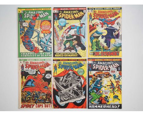 AMAZING SPIDER-MAN #107, 108, 109, 112, 113, 114 - (6 in Lot) - (1972- MARVEL - UK Price Variant) - Includes fist appearance 