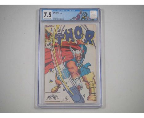 THOR #337 (1983 - MARVEL) - GRADED 7.5 (VFN-) by CGC - First appearance of Beta Ray Bill - Walt Simonson Cover and Art - Flat