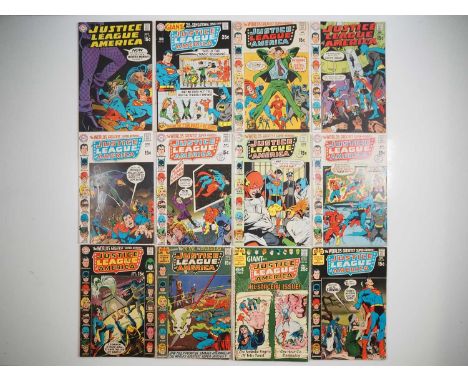 JUSTICE LEAGUE OF AMERICA #75, 76, 77, 78, 79, 80, 81, 82, 83, 84, 85, 86 (12 in Lot) - (1969/1970 - DC) Includes the first a