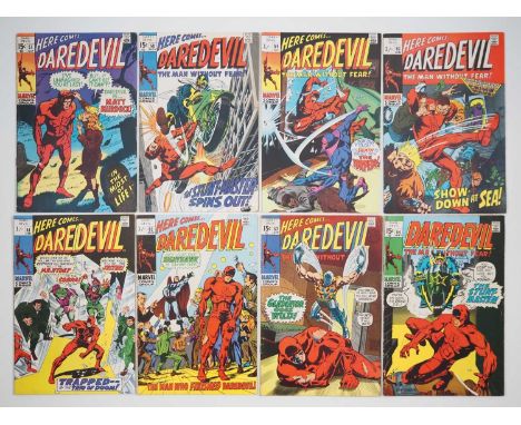 DAREDEVIL #57, 58, 59, 60, 61, 62, 63, 64 (8 in Lot) - (1969/1970 - MARVEL - US &amp; UK Price Variant) - Includes the first 