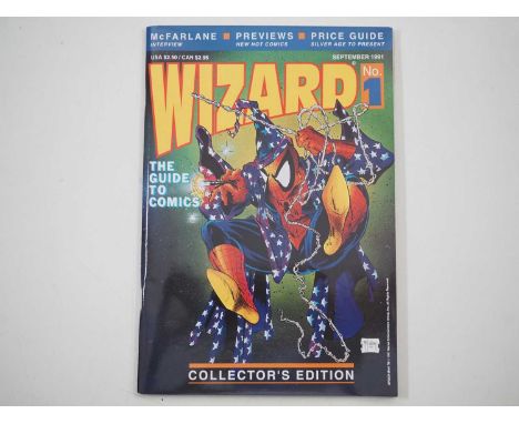 WIZARD MAGAZINE #1 (1991 - WIZARD) - Premiere issue of the popular comic magazine with cover art by Todd McFarlane - starts t