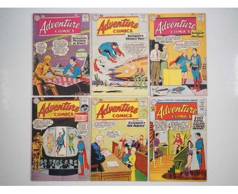 ADVENTURE COMICS #276, 277, 278, 279, 281, 282 (6 in Lot) - (1960/1961 - DC) - Includes the debut of white kyrponite + the fi