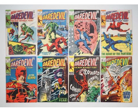 DAREDEVIL #49, 50, 51, 52, 53, 54, 55, 56 (8 in Lot) - (1969 - MARVEL - US &amp; UK Price Variant) - Includes the first appea