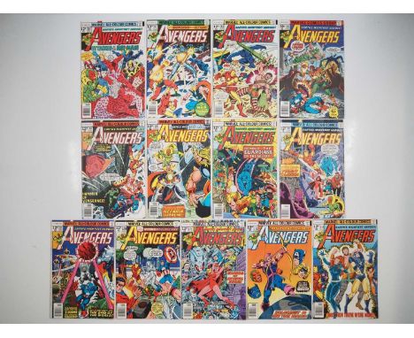 AVENGERS #161 to 173 (13 in Lot) - (1977/1978 - MARVEL - UK &amp; US Cover Price) - Includes the debut of the new Wonder Man 