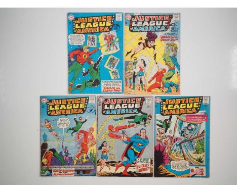JUSTICE LEAGUE OF AMERICA #22, 23, 24, 25, 26 (5 in Lot) - (1963/1964 - DC) - Includes the first appearance of Queen Bee - Fl