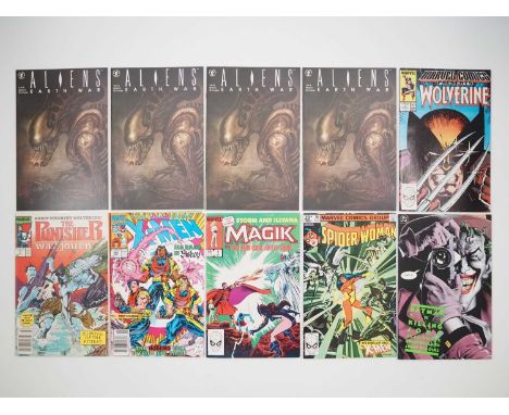 MIXED COMIC LOT (10 in Lot) - Includes ALIENS: EARTH WAR #1 (4 copies) + MARVEL COMICS PRESENTS #2 + THE PUNISHER WAR JOURNAL