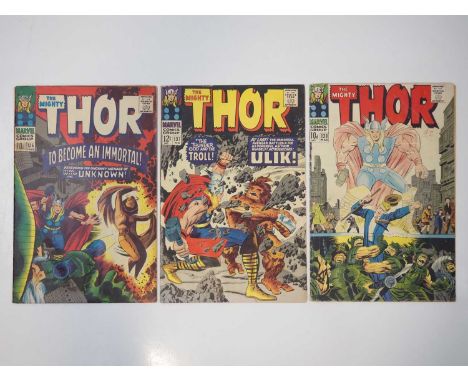 THOR #136, 137, 138 (3 in Lot) - (1967 - MARVEL - US &amp; UK Price Variant) - Includes the first and second appearances of S