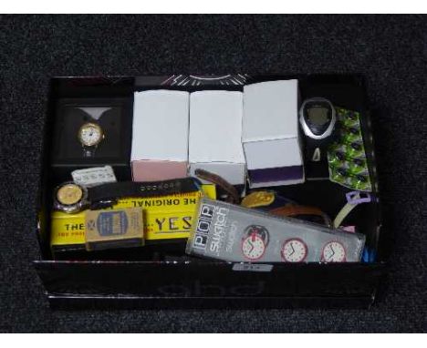 Assorted lady's and gents watches - Swatch pop watch, digital etc 