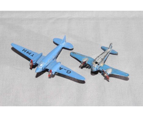 Pre War French Dinky 61b Potez 56 plus 62m Light Transport Plane.  Good to Excellent unboxed.