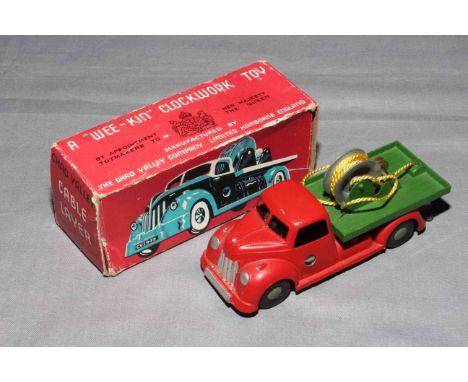 Chad Valley Weekin Clockwork Cable Layer Truck.   Excellent in Very Good box.