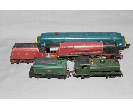 Box of model vehicles, model trains, annuals, etc.