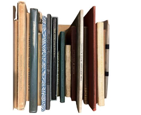 Collection of miscellaneous private press books to include: Portable Pleases by Margot Coated, Marlborough: Libanus Press 199