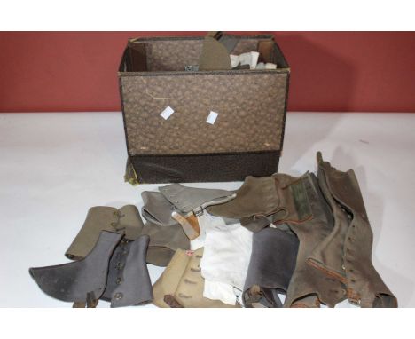 Early 20th century assortment of gaters &amp; spats.