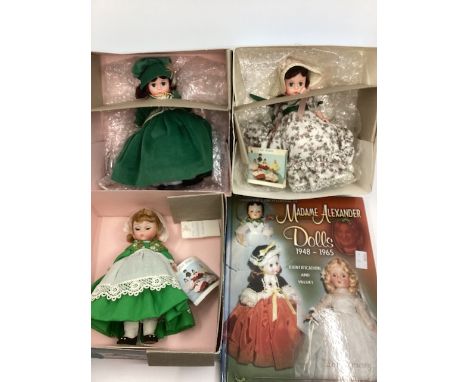 Vintage toy dolls ; Madame Alexander dolls to Include Scarlett 425. Scarlet 160647, Ireland 578, and a Madame Alexander colle