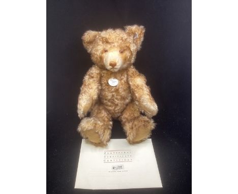    Steiff teddy bear vintage 1926 replica  toy 407246 issued in 2003  40cm in tipped fur, 40cm tall with box and shipper and 