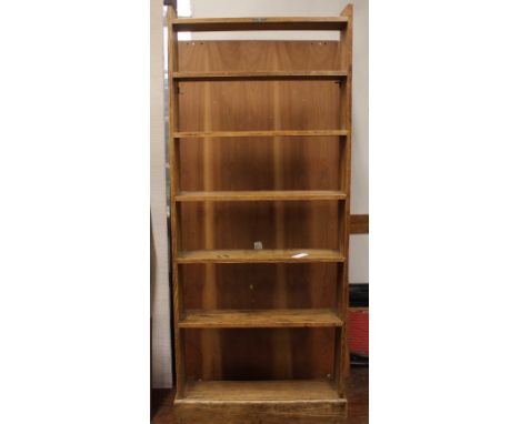 Heavy Oak open back bookcase/shelf unit.
