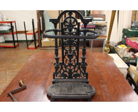 Small cast iron stick stand