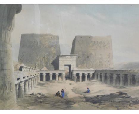 After Roberts. Eastern scene, lithograph, 27cm x 35cm.