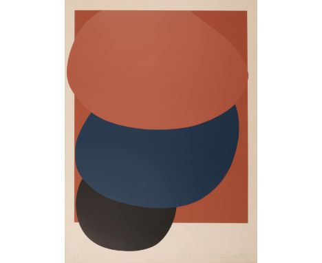 *SIR TERRY FROST (1915-2003) 'Brown, Blue And Black Descending', 1981, signed and dated in pencil to the margin, artist's pro