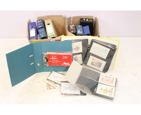 A collection of British and World stamps with a good quantity of Isle of Man examples to include First Day Covers, Presentati