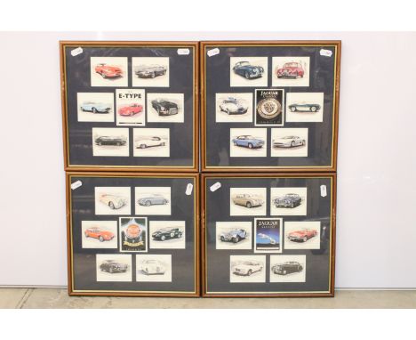 Cigarette cards - Golden Era, four sets of six, comprising: The E-Type Collection, Jaguar Classics, Jaguar Classics (A Second