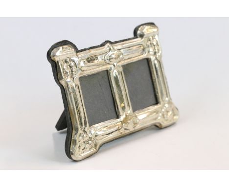 925 silver two section easel back picture frame 