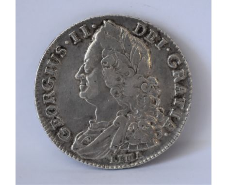 1745 'LIMA' George II Halfcrown, NONO, Old bust, GVF, S 3695