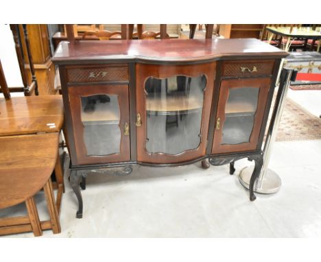 A Victorian mahogany chiffonier base, width approx. 123cm