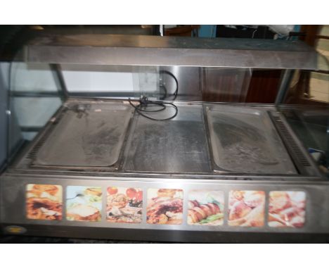 Roller grill counter top heated display Height 62 cm width 113 cm depth 74 cm 