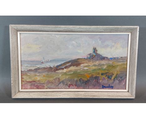 Ronald Ossory Dunlop, Old Fort Dartmouth, oil on board, signed, m15.5cms x 29.5cms 