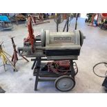 PIPE THREADER, RIDGID 4” MDL. 1224, stand, cut-off, reamer & (2) die heads, S/N EB294090706