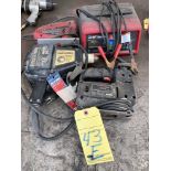 LOT OF ASSORTED TOOLS, CONSISTING OF SPOT WELDER, JIGSAW, BATTERY CHARGER