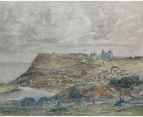 English School (Early 19th century): Whitby , watercolour signed and dated '28, 20cm x 25cm Notes: this depicts Whitby pre-de