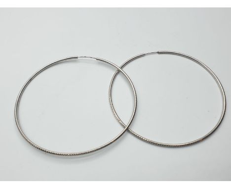 sterling silver double bangle weight 7g and 7.5cm diameter 
