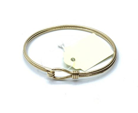 9ct Gold Bangle, 10.7g. 