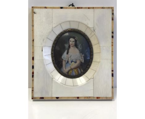 Portrait Miniature of a Lady. 