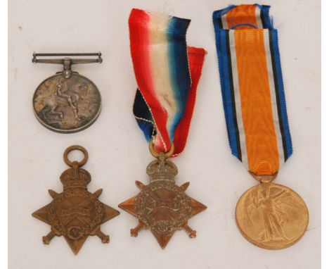 Two First World War medal pairs (Star and Victory) to 1572 Drv I.D Rees R.F.A. and 17097 Pte P.H.Wright Worcester Regiment. (