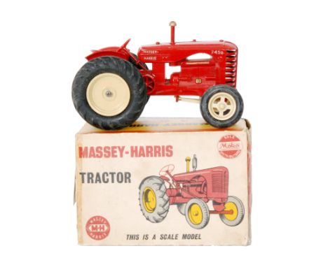 A Lesney Products & Co red Massey-Harris tractor, boxed.