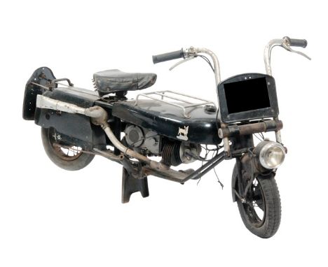 An early 1950s MKIV Corgi Brockhurst motorcycle, with 98cc Excelsior Spryte two stroke engine No M3795, painted in black with
