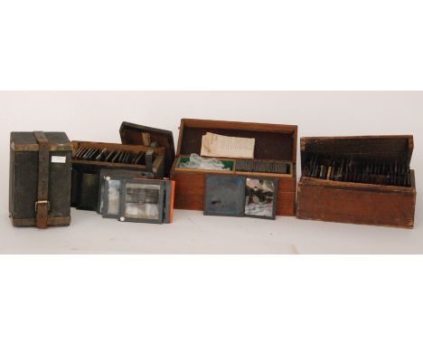 An extensive collection of early 20th Century magic lantern slides to include astronomical lectures, views of Sherwood Forest