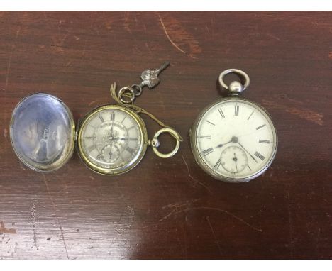 A Victorian W. Robinson, Liverpool, silver cased open face key wind fusee movement pocket watch, the cream dial having hourly