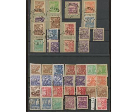 1946 Soviet Occupation local issues for Mecklenburg Vorpommen U/M (27) &amp; F/U (16).
