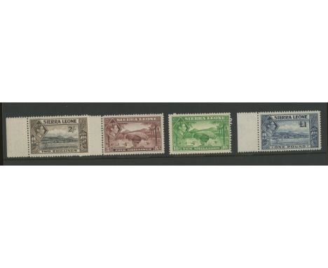 1938-44 2/-, 5/-, 10/- &amp; £1 U/M, fine. SG 197-200 Cat £81 (4)